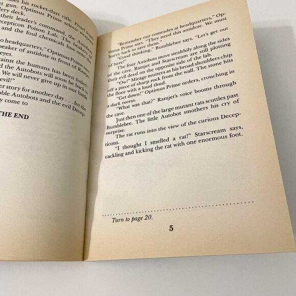 The Transformers Deception Poison by Judith Bauer Stamper Book Flaws - Picture 13 of 16